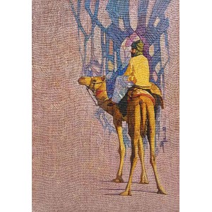 Tariq Mahmood, 24 x 36, Oil on Jute, Figurative Painting, AC-TMD-047